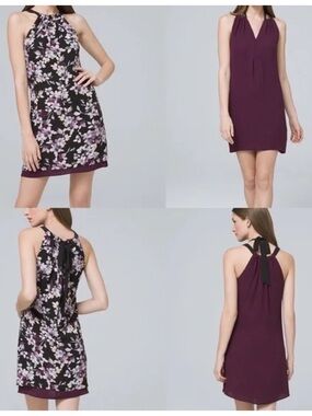 White House black market floral reversible dress nwt